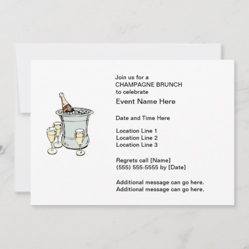 Champagne Brunch Invitations