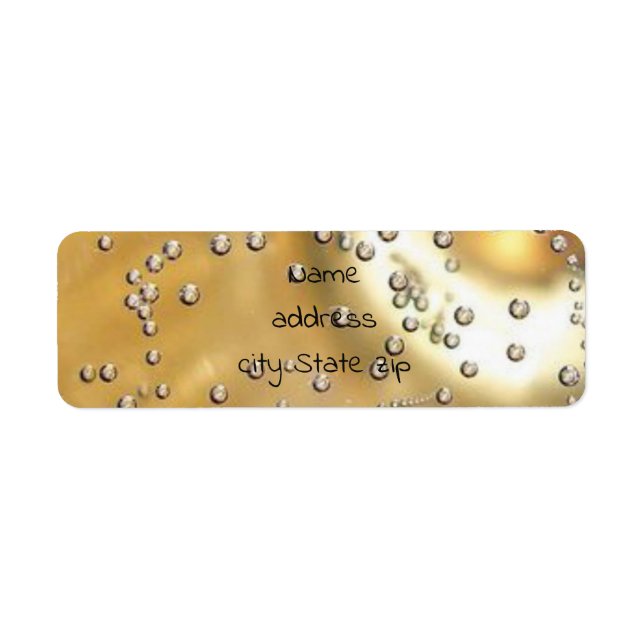 Champagne bubbles 2 label (Front)