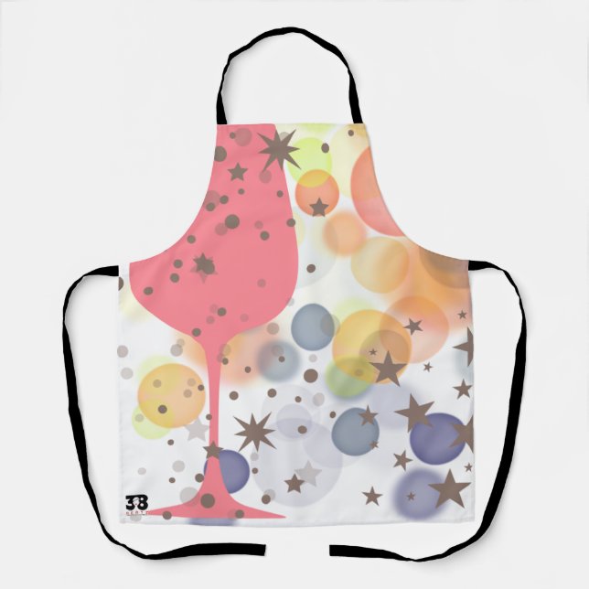 Champagne Bubbles Apron (Front)