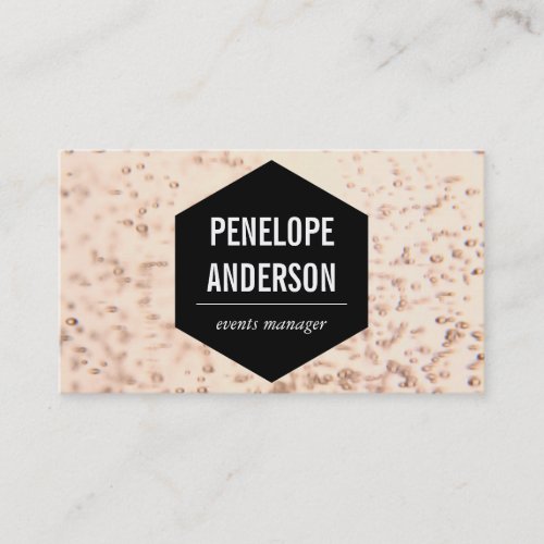 Champagne Bubbles Business Card