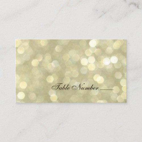 Champagne Bubbles Escort Card