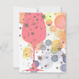 Champagne Bubbles Note Card