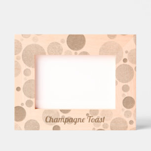 Champagne Bubbles Toast Frame Remembrance Engraved Frames