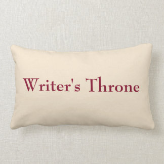 Champagne burgundy writer's cushion, writer's gift lumbar pillow
