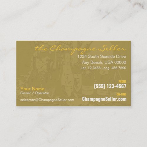 Champagne Business Card