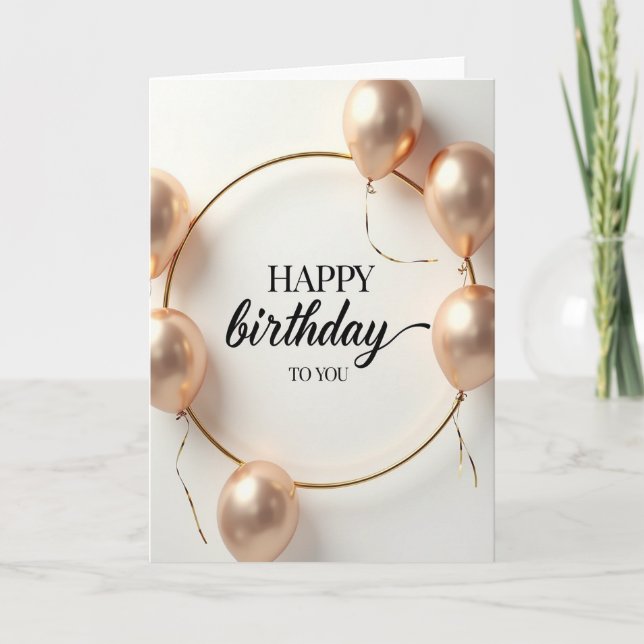 Champagne Celebration Card (Front)