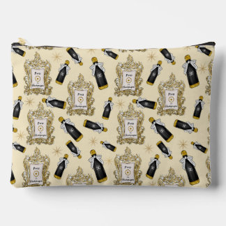 Champagne Celebration Illustration Cosmetic Pouch