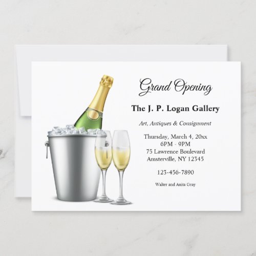 Champagne Celebration Invitation