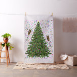 champagne christmas tree fabric