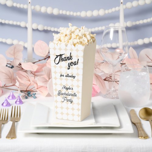 Champagne Circle Pattern Bachelorette Party Favor Boxes