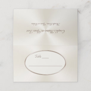 Champagne Colored Personalized Wedding Place Cards