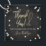 Champagne Confetti Wedding Thank You Favor Tags<br><div class="desc">Say thank you in style with these modern and very trendy wedding,  bridal shower or birthday party favor tags. This design is easy to personalize with your special event wording and your guests will be thrilled when they receive these fabulous gift tags.</div>