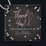 Champagne Confetti Wedding Thank You Favor Tags<br><div class="desc">Say thank you in style with these modern and very trendy wedding,  bridal shower or birthday party favor tags. This design is easy to personalize with your special event wording and your guests will be thrilled when they receive these fabulous gift tags.</div>