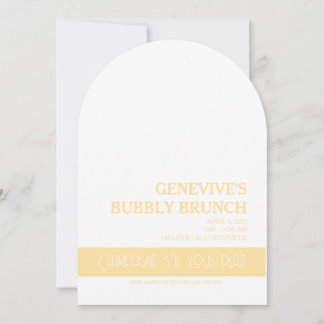 Champagne Coquette Invitation