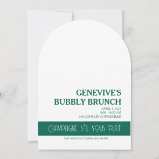 Champagne Coquette Invitation