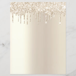 Champagne dipping glitter elegant scrapbook paper