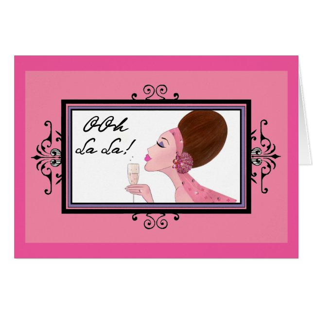 Champagne DIVA Cards (Front Horizontal)