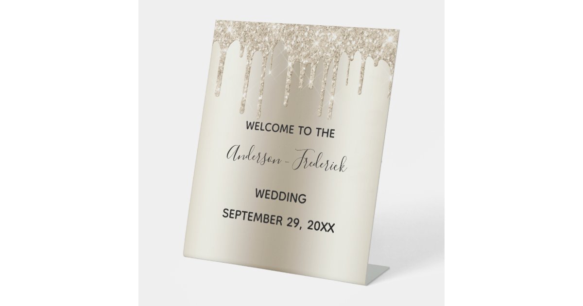 Rose Gold Candle Glitter Sparkle Drips Custom Text, Zazzle