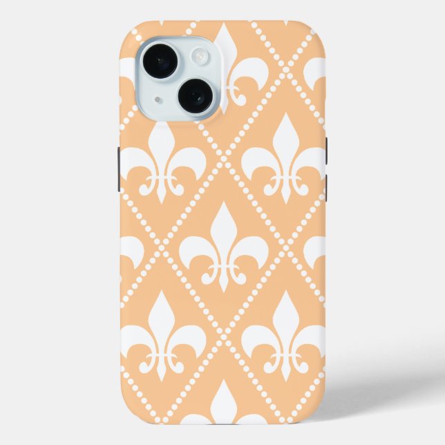 Champagne Fleur de Lis Case-Mate iPhone Case (Back)
