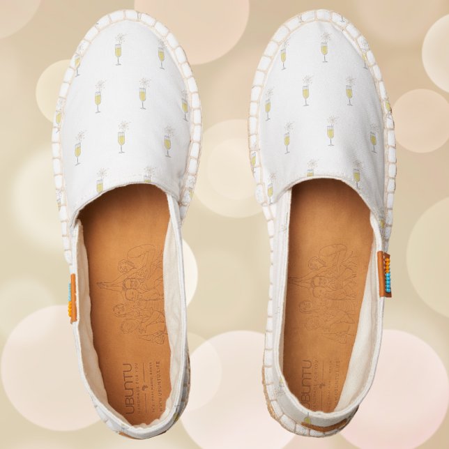 Champagne Flute with Sparkler / Celebration Party Espadrilles (Creator Uploaded)