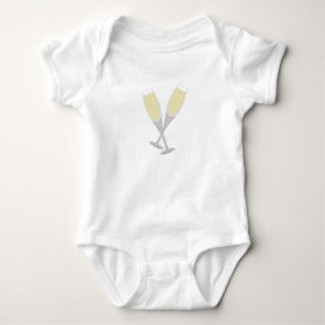 Champagne Flutes Baby Bodysuit
