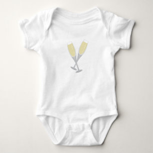 Champagne Flutes Baby Bodysuit