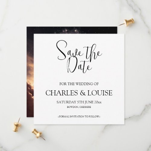 Champagne Flutes Save the Date