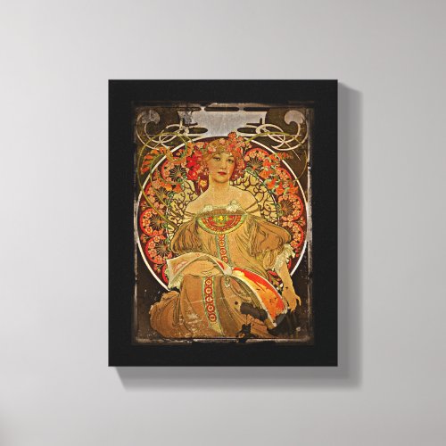 Champagne GIrl c1897 Canvas Print