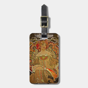 Champagne GIrl c1897 Luggage Tag