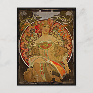 Champagne GIrl c1897 Postcard