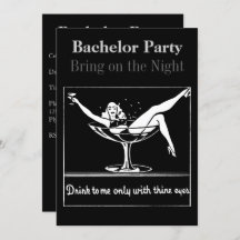 Champagne Glass Bachelor Party