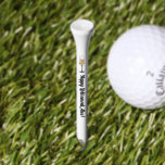 Champagne Glass Happy Retirement Add Name Golf Tees<br><div class="desc">Happy retirement golf tee personalized with the retiree's name and printed with an illustration of a sparkling champagne glass to symbolize the celebration of your wonderful retirement!</div>