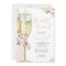 Champagne Glass Pink and Gold Floral Bridal Brunch