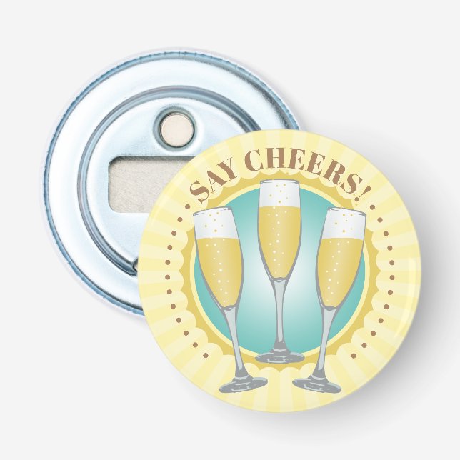 Champagne Glasses Bottle Opener (Front)