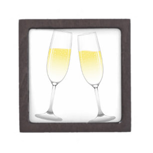 Engraved Champagne Glasses Gift Box - ApolloBox