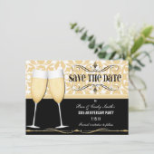 Champagne Glasses Save the Date Invitation | Zazzle