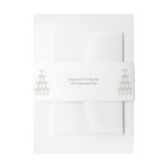 Champagne Glasses Simple Wedding Invitation Belly Band