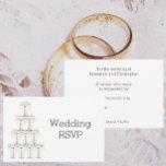 Champagne Glasses Wedding RSVP Card