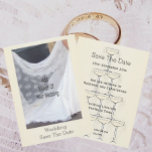 Champagne Glasses Wedding Save The Date