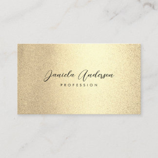 Champagne Gold Foil Chic Business Card