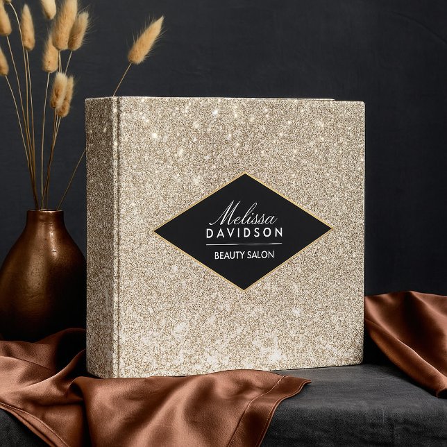 Champagne Gold Glitter and Glamour Binder (Creator Uploaded)