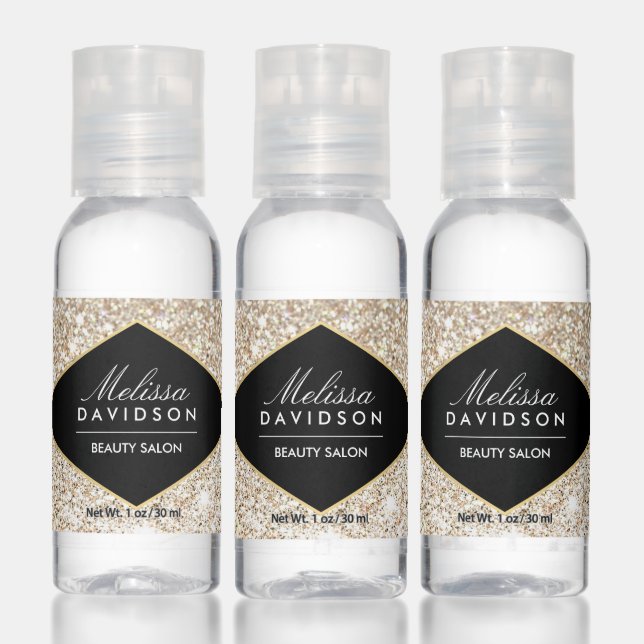 Champagne Gold Glitter and Glamour Hand Sanitizer (Set)