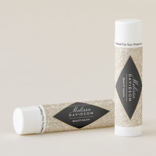 Champagne Gold Glitter and Glamour Lip Balm