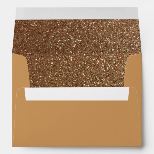 Champagne Gold Glitter Party Envelope