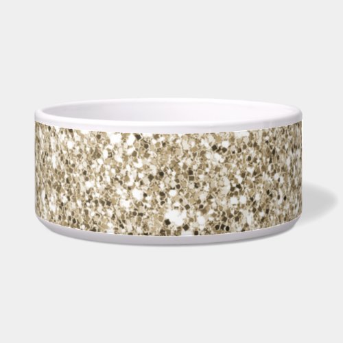 Champagne Gold Glitzy Glitter Bowl