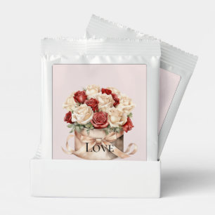 Champagne Gold Red Cream Roses Valentine's Day Margarita Drink Mix