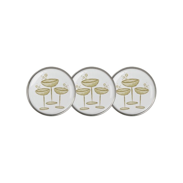 Champagne  golf ball marker (3 Up)
