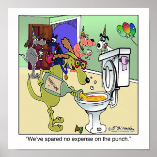 Champagne in the Toilet Poster