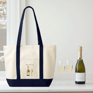 Champagne Lover with Funny Saying  Tote Bag