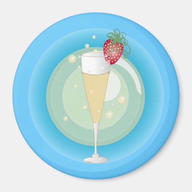 Champagne Magnet (Front)